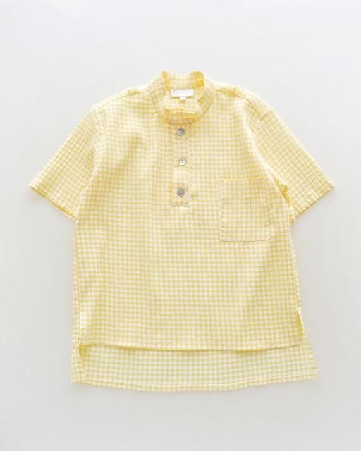 <img class='new_mark_img1' src='https://img.shop-pro.jp/img/new/icons1.gif' style='border:none;display:inline;margin:0px;padding:0px;width:auto;' />San Sakae petit - Orion shirt (Yellow gingham)
