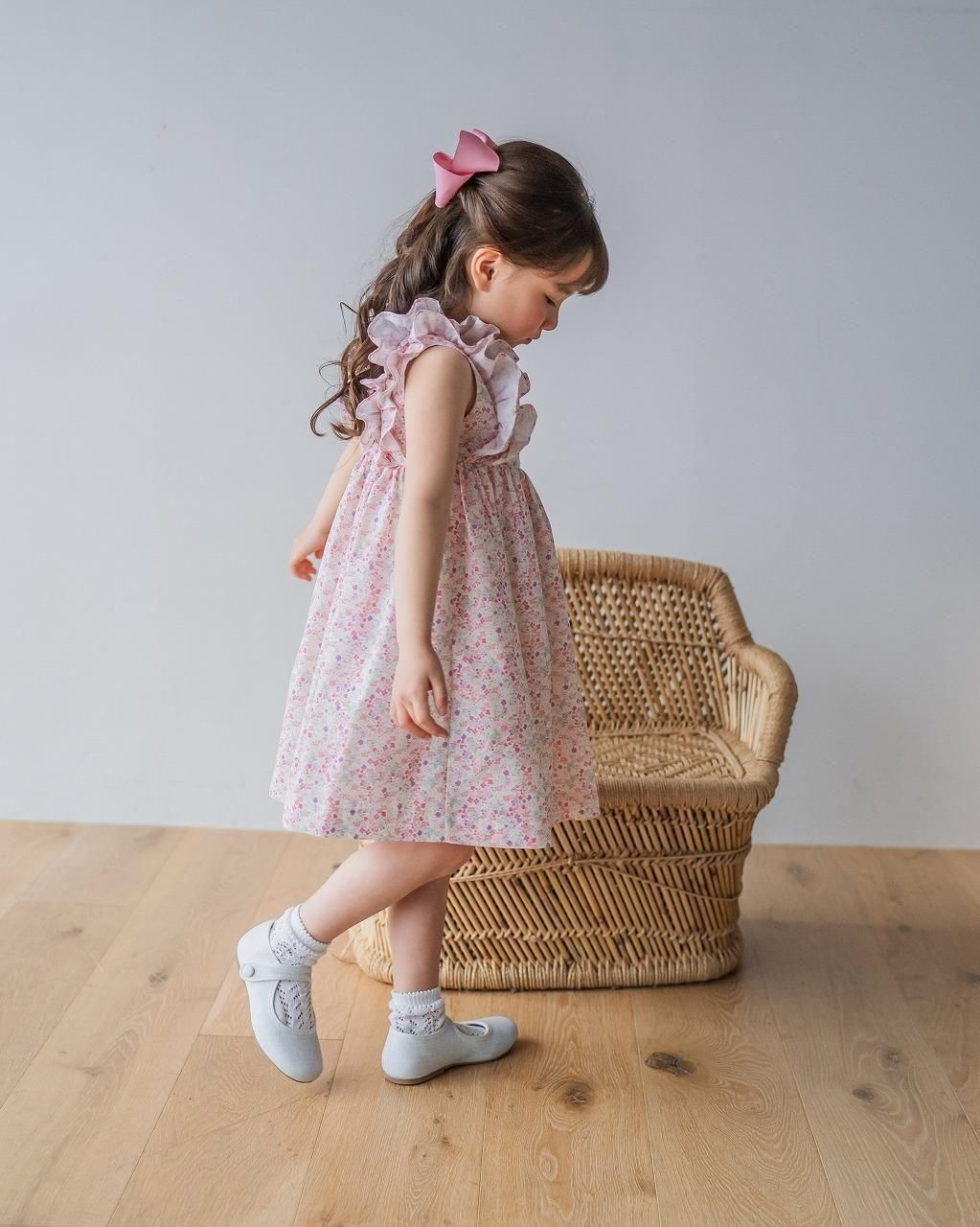 SanSakae Violeta smocked ワンピース 10Y ピンク SanSakae Violeta smocked ワンピース 10Y ピンク - メルカリ
