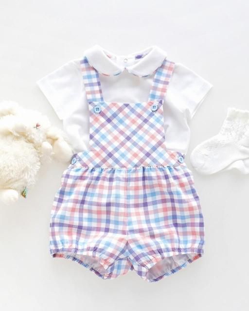 <img class='new_mark_img1' src='https://img.shop-pro.jp/img/new/icons1.gif' style='border:none;display:inline;margin:0px;padding:0px;width:auto;' />Multi vichy romper set