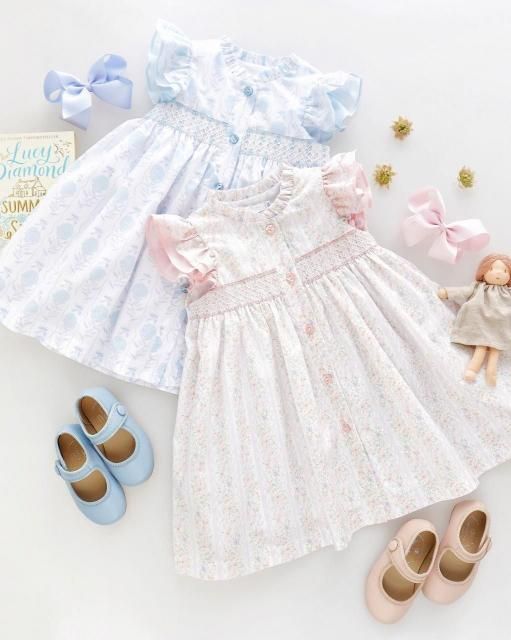 <img class='new_mark_img1' src='https://img.shop-pro.jp/img/new/icons1.gif' style='border:none;display:inline;margin:0px;padding:0px;width:auto;' />San Sakae petit - Delphinium dress (2 colors)