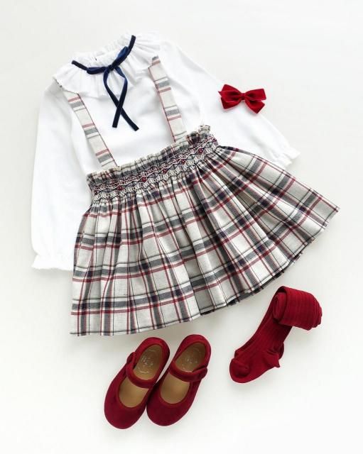<img class='new_mark_img1' src='https://img.shop-pro.jp/img/new/icons1.gif' style='border:none;display:inline;margin:0px;padding:0px;width:auto;' />Louise skirt (Burgundy tartan)