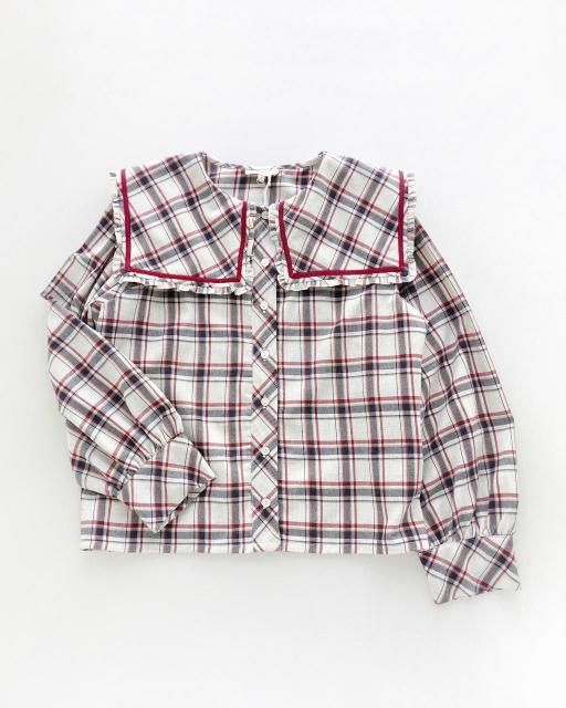 <img class='new_mark_img1' src='https://img.shop-pro.jp/img/new/icons1.gif' style='border:none;display:inline;margin:0px;padding:0px;width:auto;' />Paola woman blouse (Burgundy tartan)