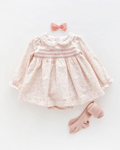 <img class='new_mark_img1' src='https://img.shop-pro.jp/img/new/icons1.gif' style='border:none;display:inline;margin:0px;padding:0px;width:auto;' />LEEDS baby tunic and bloomer set (Pink floral) 