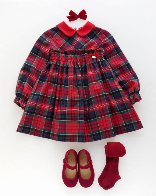 <img class='new_mark_img1' src='https://img.shop-pro.jp/img/new/icons1.gif' style='border:none;display:inline;margin:0px;padding:0px;width:auto;' />Manchester dress (Red tartan) 