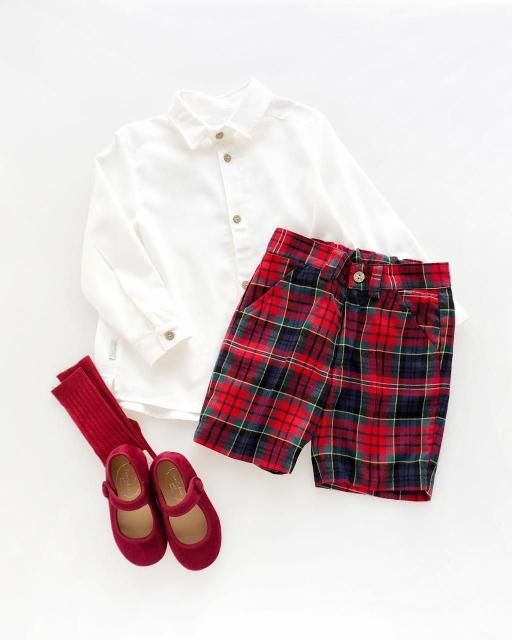 <img class='new_mark_img1' src='https://img.shop-pro.jp/img/new/icons1.gif' style='border:none;display:inline;margin:0px;padding:0px;width:auto;' />Manchester shirt and shorts set (Red tartan) 