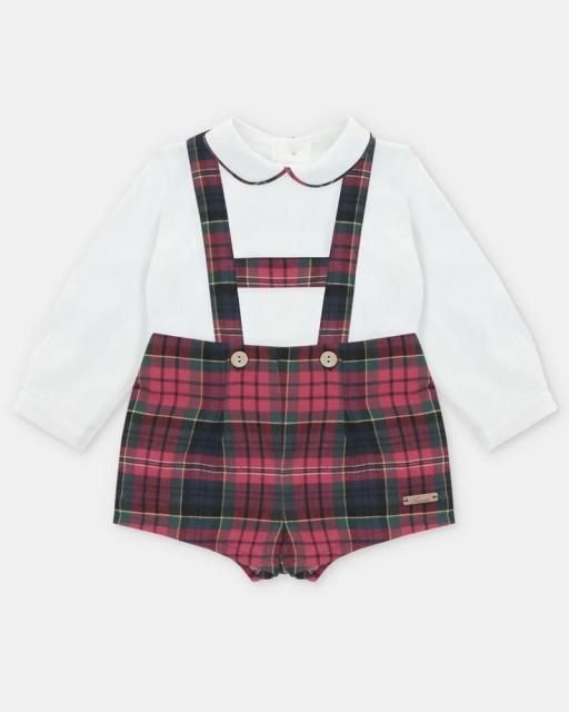 <img class='new_mark_img1' src='https://img.shop-pro.jp/img/new/icons1.gif' style='border:none;display:inline;margin:0px;padding:0px;width:auto;' />Manchester shirt and bloomer set (Red tartan) 