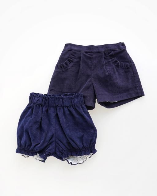 <img class='new_mark_img1' src='https://img.shop-pro.jp/img/new/icons1.gif' style='border:none;display:inline;margin:0px;padding:0px;width:auto;' />San Sakae petit - Sweet pea shorts (Corduroy 2 colors)