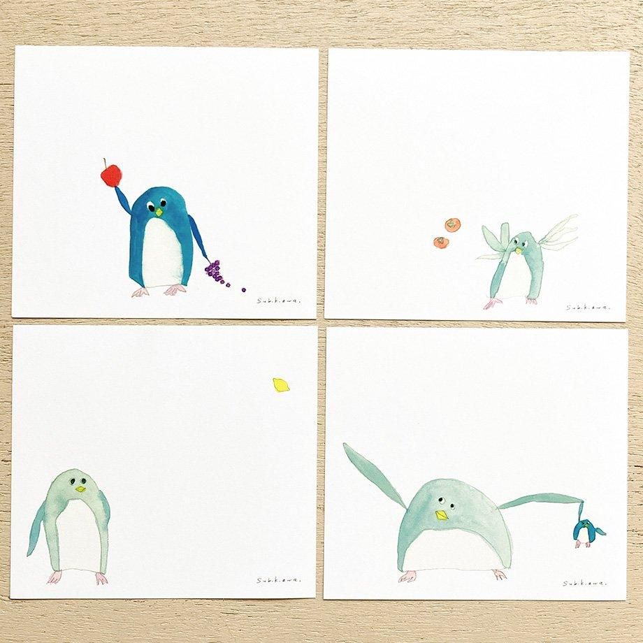 Subikiawa. ブロックメモ ペンギン
