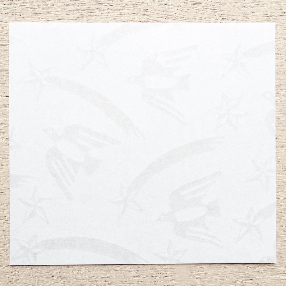 西淑 ★ ブロックメモ① 西淑 美濃透かし和紙入ブロックメモ Bird