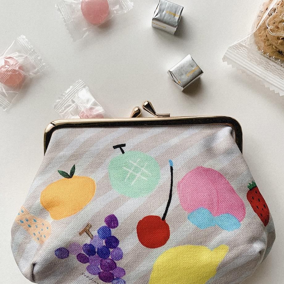 エリック・カール 帆布がま口コスメポーチ POLAR BEAR, POLAR BEAR