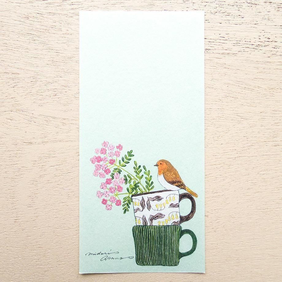 浅野みどり 一筆箋 My favorite mugs