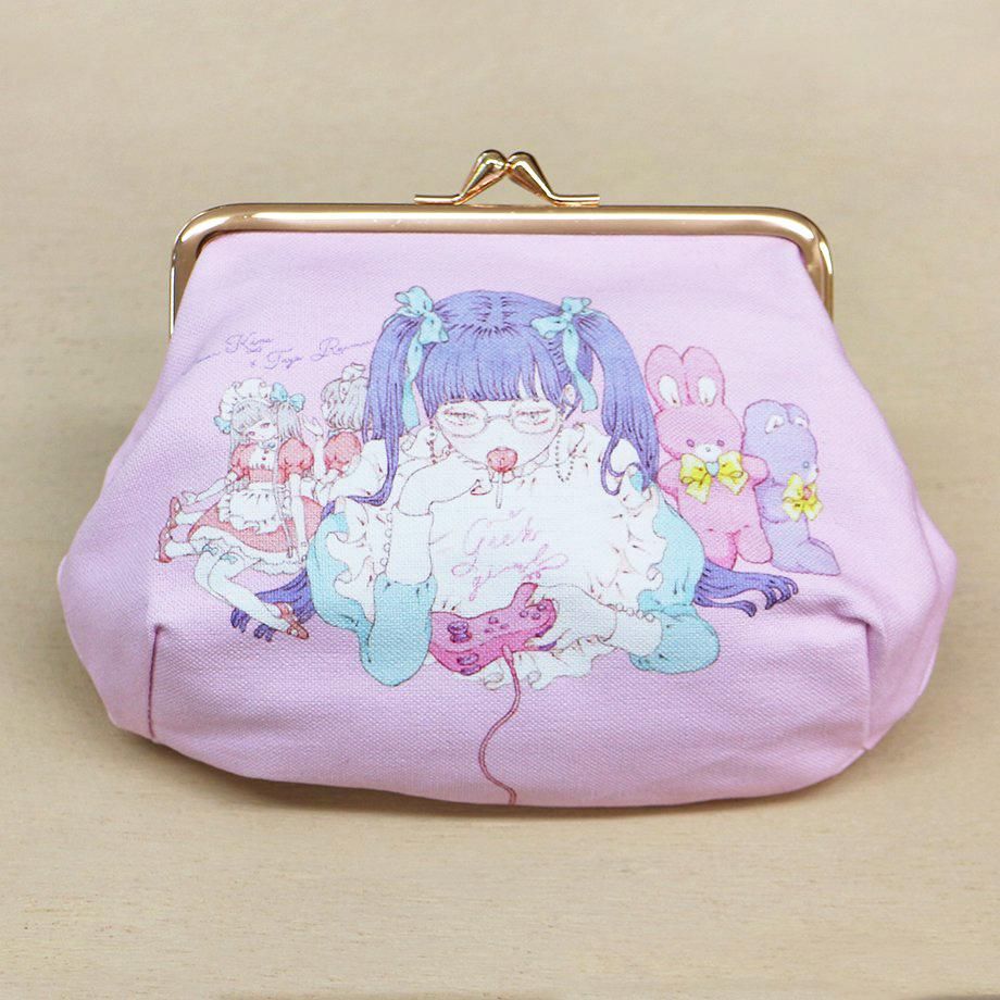 今井キラ×多屋来夢 帆布がま口コスメポーチ Geek Girl 表現社 いとい ゆき 帆布がま口コスメポーチ Mew!dream