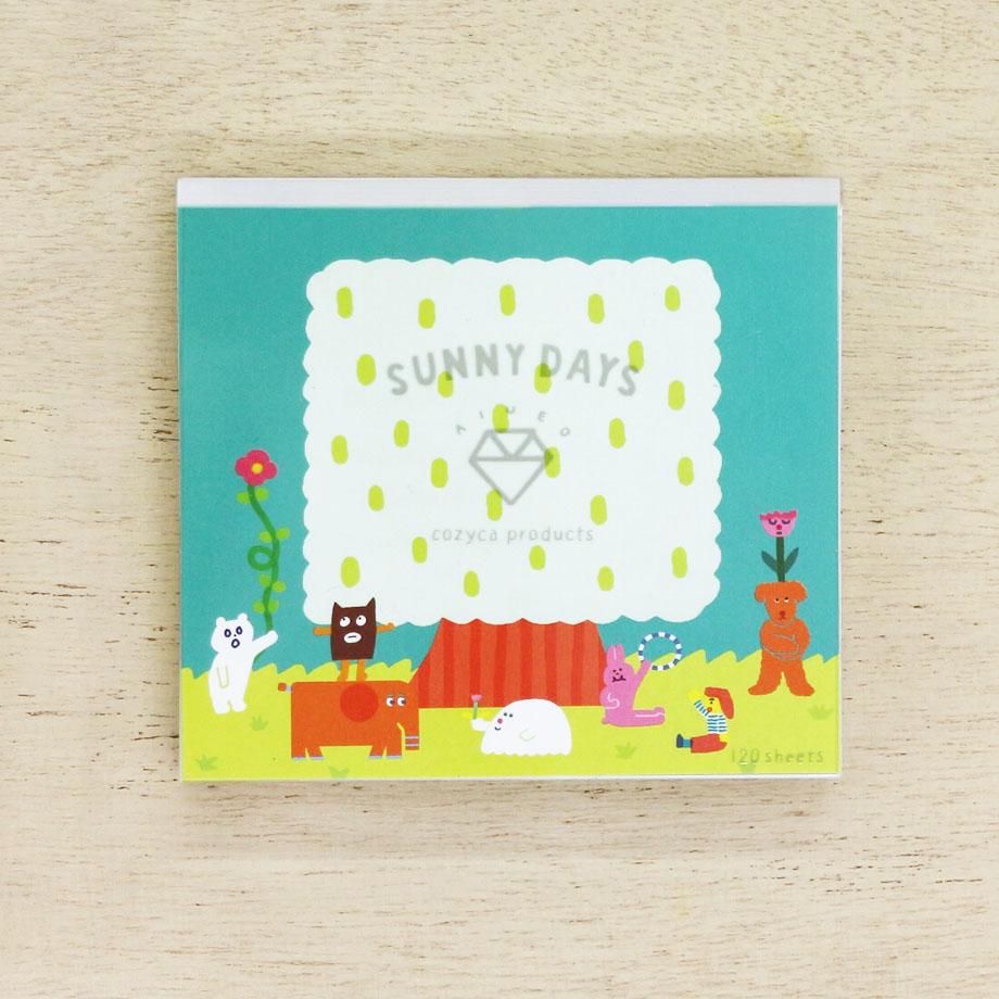 Aiueo ブロックメモ Sunny Days