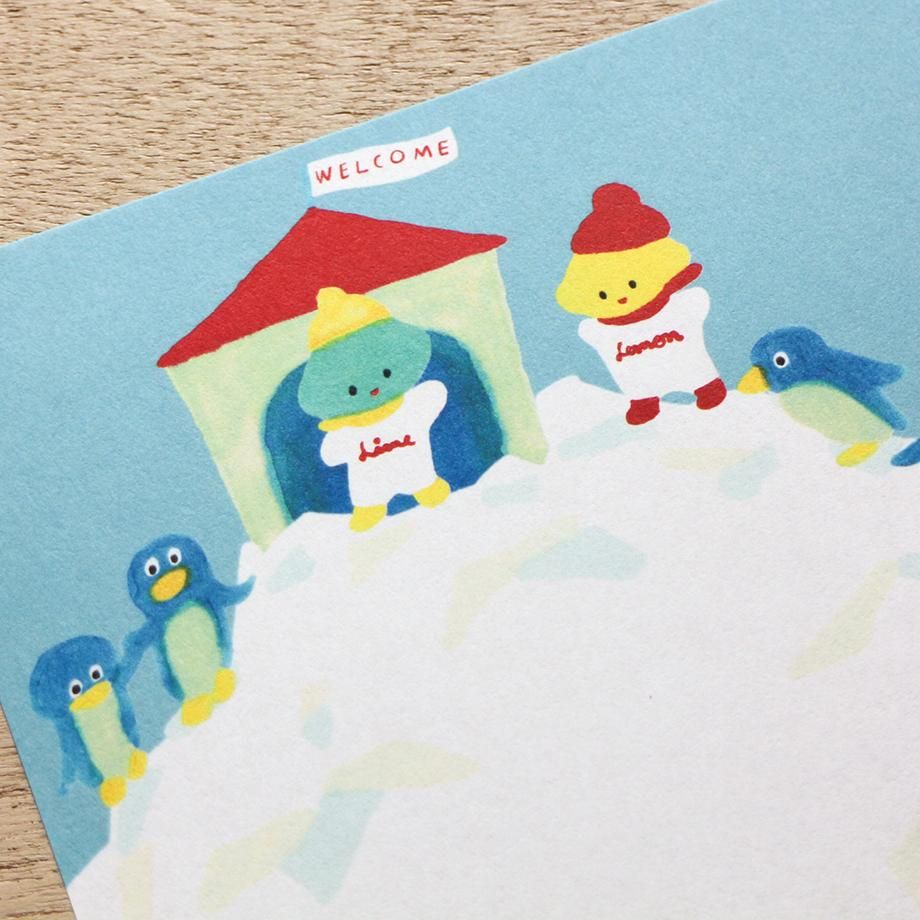 多田玲子 レターセット LEMON, LIME, & PENGUINS