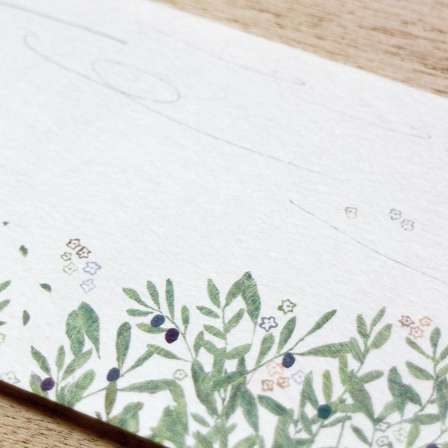 大森木綿子 一筆箋 Michikusa Bana