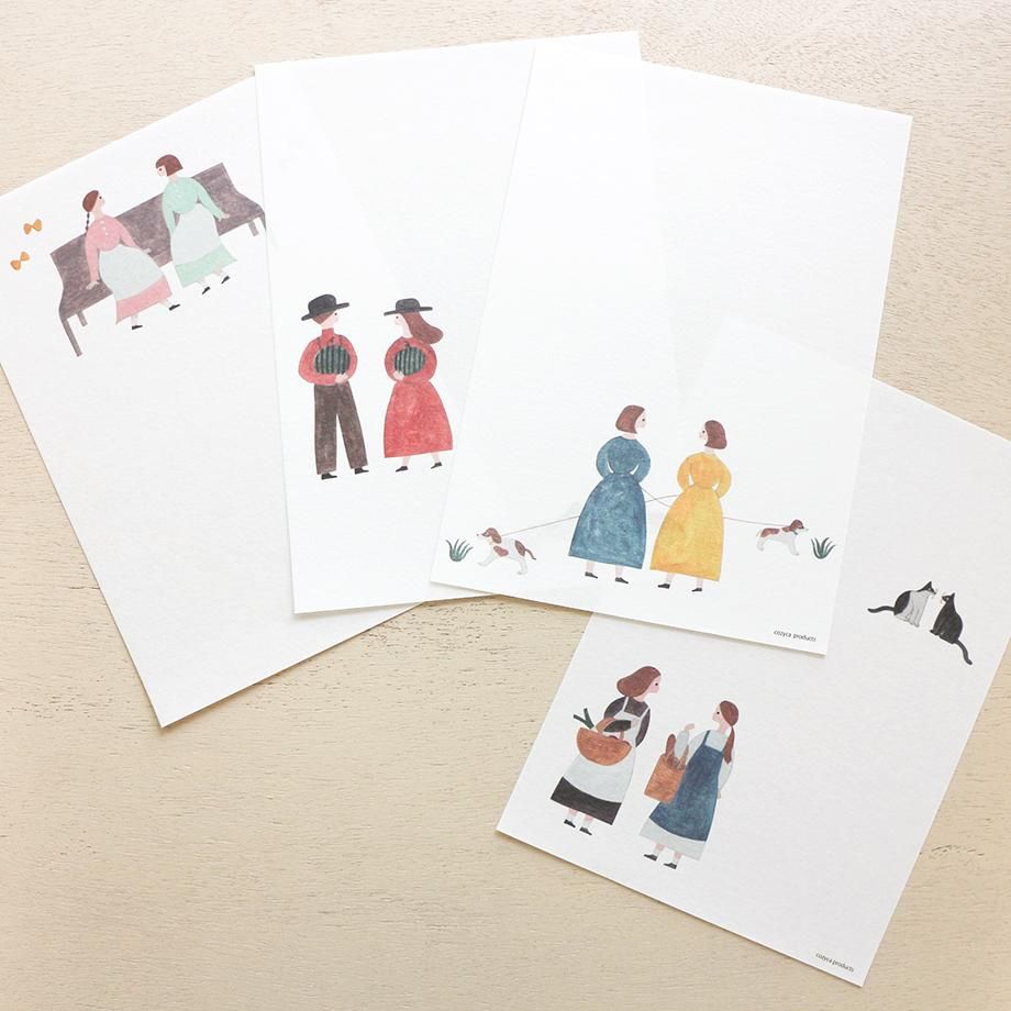 ネクタイ  さん  美濃和紙   便箋  おしゃべり ネクタイ 便箋 おしゃべり