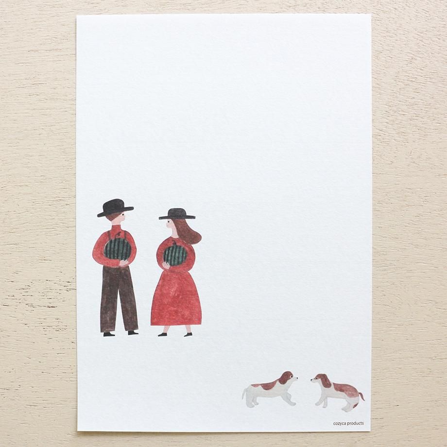 ネクタイ 便箋 おしゃべり