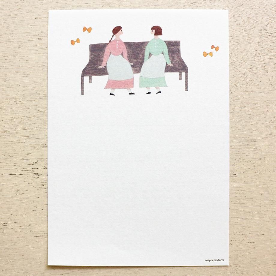 ネクタイ  さん  美濃和紙   便箋  おしゃべり ネクタイ 便箋 おしゃべり