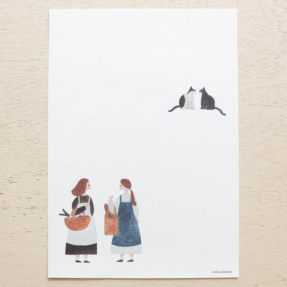 ネクタイ 便箋 おしゃべり