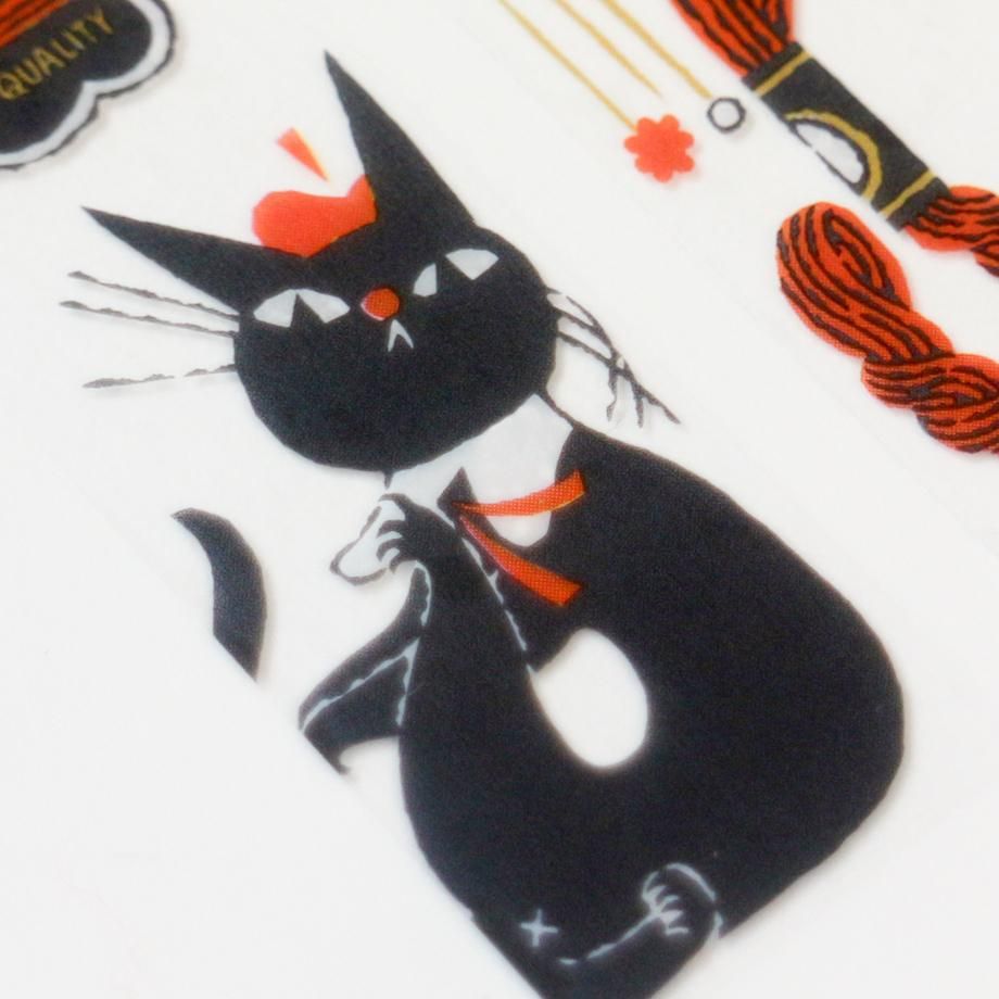 キャット cat マスキングテープ マステ ねこ 猫 ネコ 黒猫 にゃんこ堂 マスキングテープ30mm×5m 猫 ネコ cat 黒猫 クロネコ