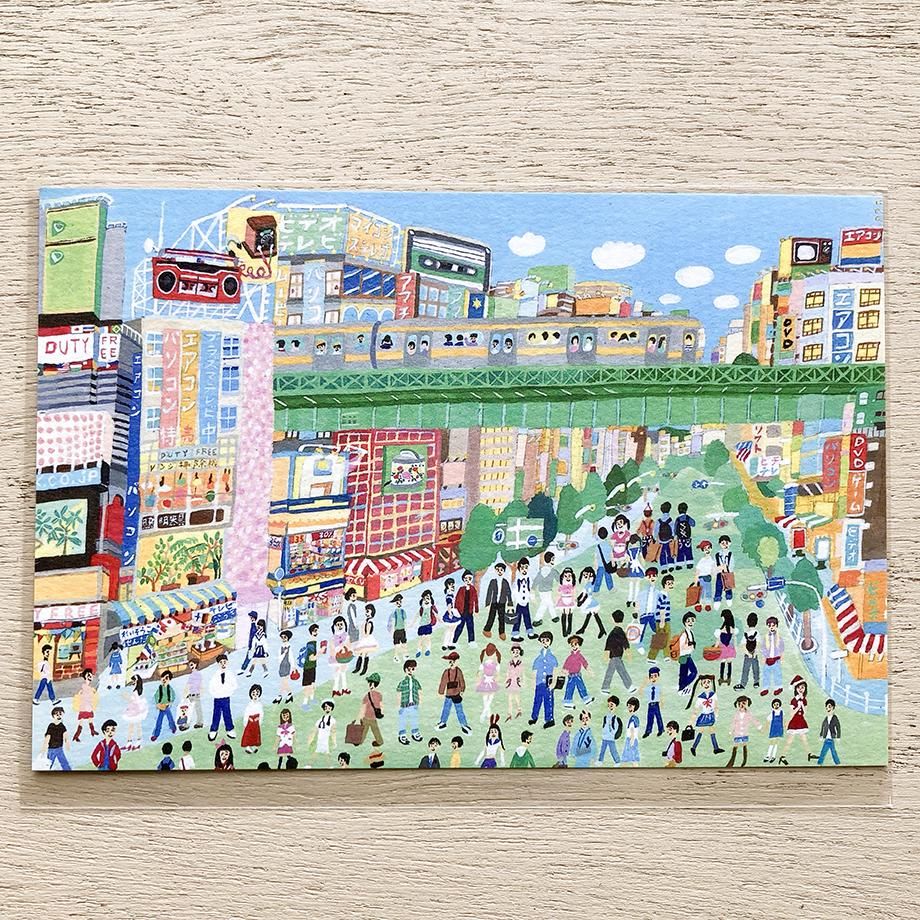 沖野愛 東京はがき 《秋葉原》