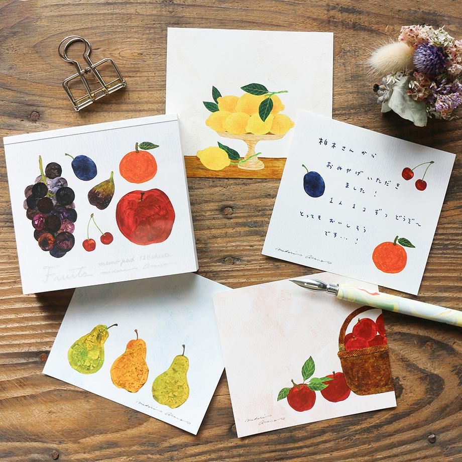 浅野みどり ブロックメモ Fruits