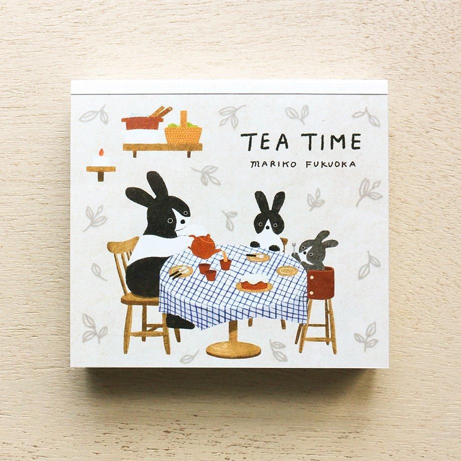 福岡麻利子 ブロックメモ TEA TIME
