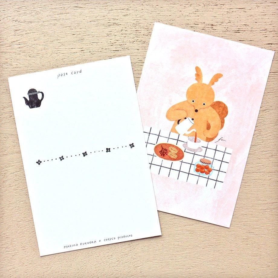 福岡麻利子 はがき箋 TEA TIME