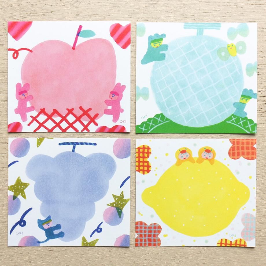 ゆゆ様御専用　エルメス ブロックメモ いとい ゆき ブロックメモ FRUITS