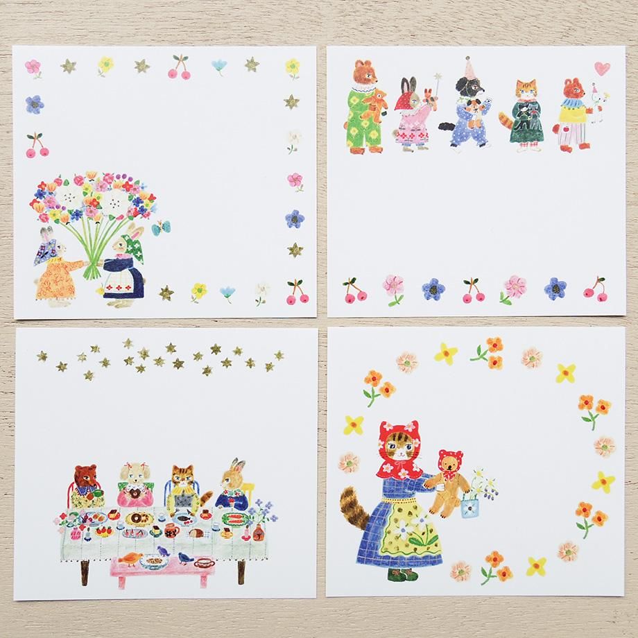 Aiko Fukawa ブロックメモ Little fluffy friends
