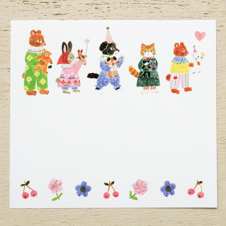 aiko fukawa さん ブロックメモ Little Friends Aiko Fukawa ブロックメモ Little fluffy friends
