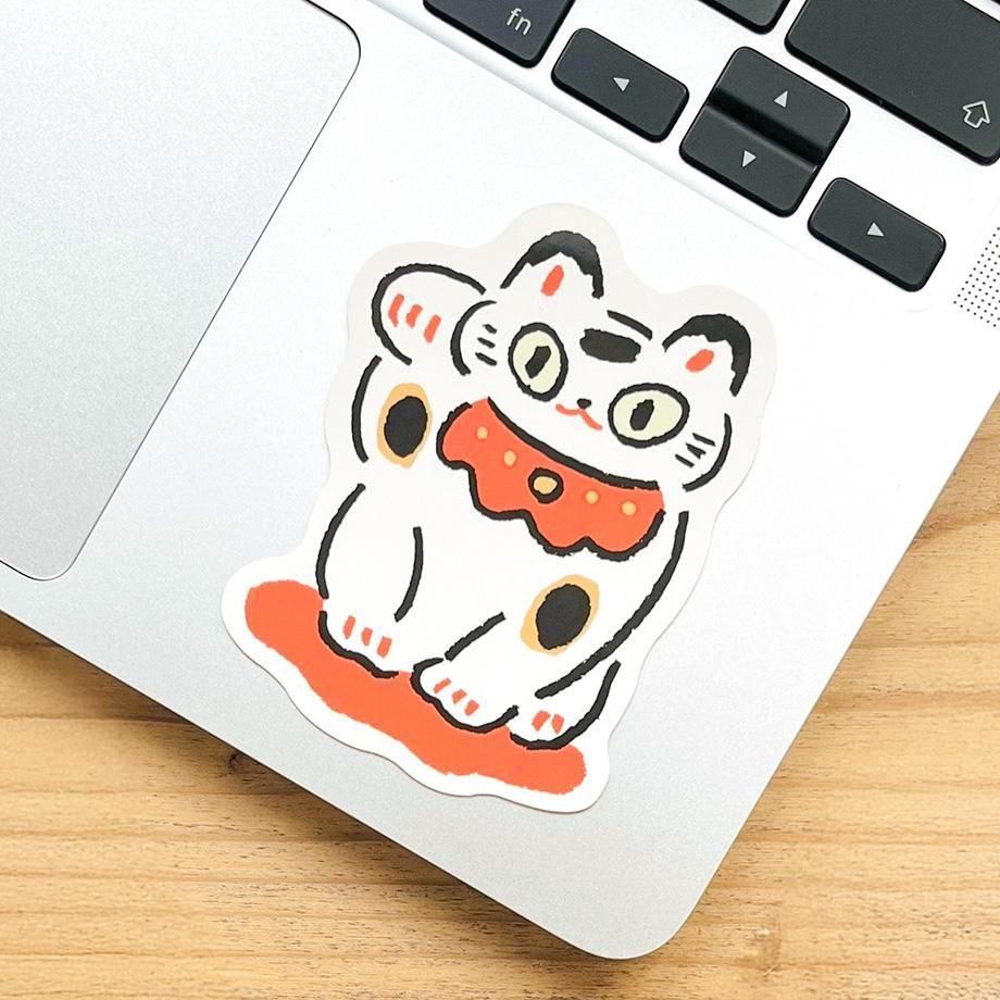 高旗将雄 ステッカー まねきねこ