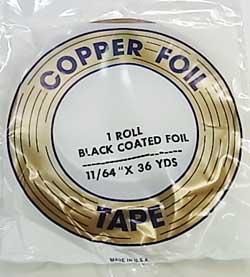 コパーテープ（1/4×36YDS） カッパーテープ_エドコ_幅：1/4inch(6.4mm)_裏面：銅色_厚さ