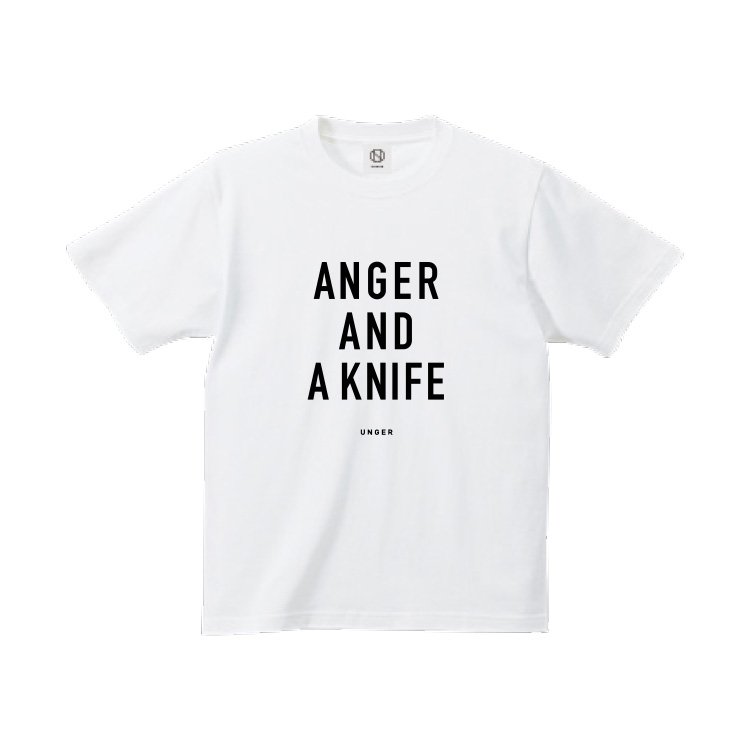 UNGER ANGER AND A KNIFE (MENS WHITE)
