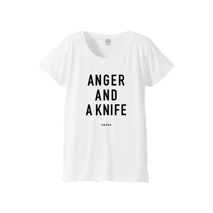 UNGER ANGER AND A KNIFE (WOMENS WHITE)