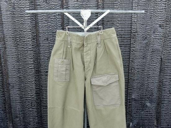 ナイジェルケーボン BRITISH ARMY PANT NANO PIGMENT Nigel Cabourn ナイジェルケーボン ナノピグメント ヘリンボーン