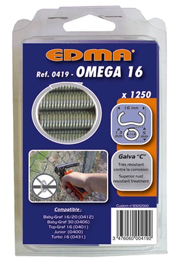 Edma エドマ フェンス補強用替えリングセット オメガ16 ガルバ鋼