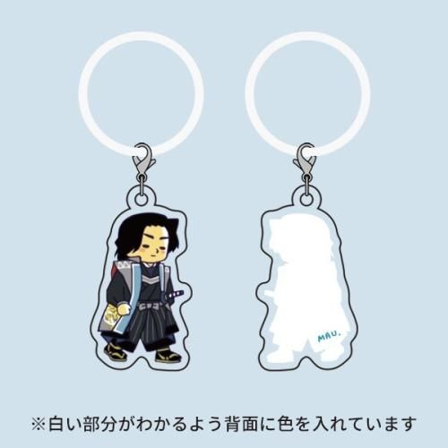 ヒジカタ君 いちむら君 墨絵風新選組トレーディング缶バッジ ヒジカタ君