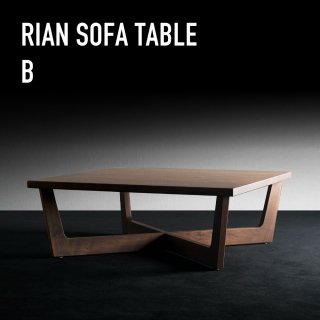 RIAN ソファテーブルB／ウォールナット・オーク４色対応