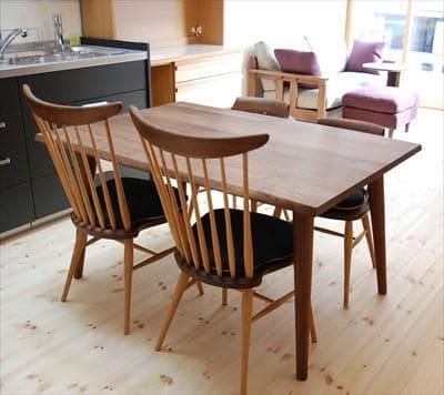 高山ウッドワークス W552 comb back side chair/ウォールナット 高山ウッドワークス W552 comb back side chair/ウォールナット