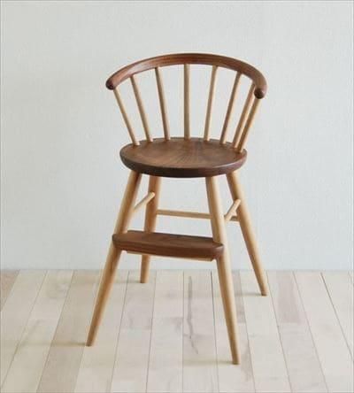 ウッドチェアクラシック 高山ウッドワークス BC2K baby chair／ウォールナット＋オーク
