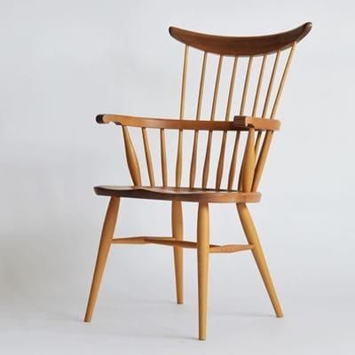高山ウッドワークス W553 comb back armchair／ウォールナット＋