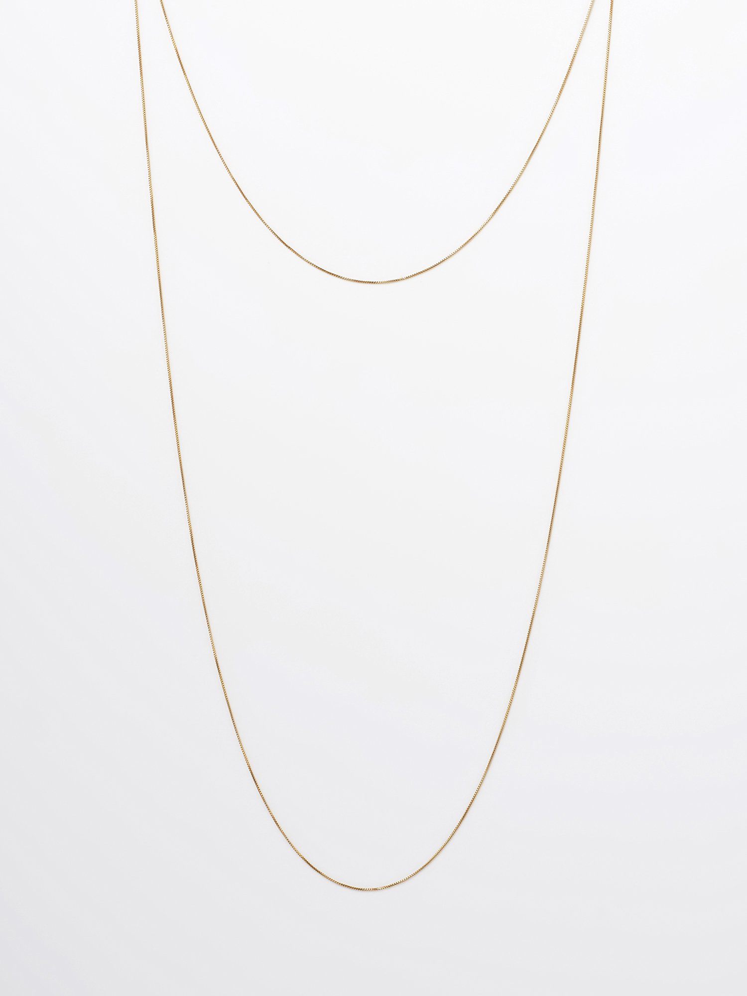  SOPHISTICATED VINTAGE / Gold line necklace / 1200mm