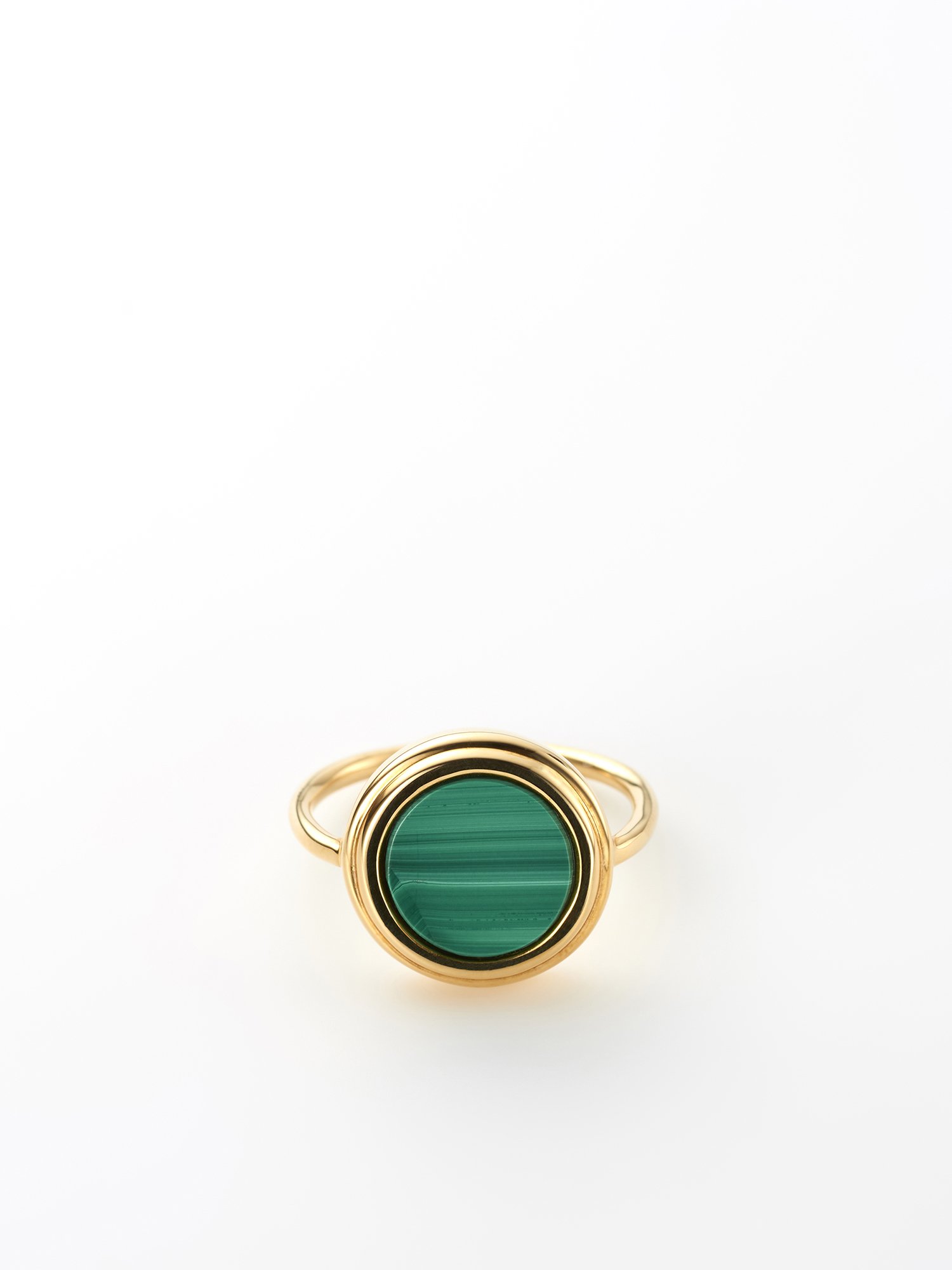  SOPHISTICATED VINTAGE / Planet ring / Malachite