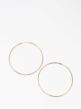  SOPHISTICATED VINTAGE / Solid hoop earrings / 60mm