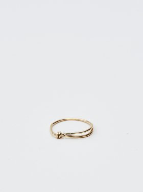 SOPHISTICATED VINTAGE / Gold wire ring (Double)