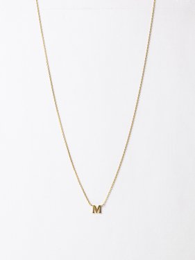 SOPHISTICATED VINTAGE / Initial necklace / 1 letter
