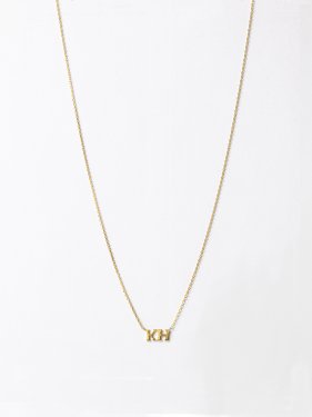 SOPHISTICATED VINTAGE / Initial necklace / 2 letter