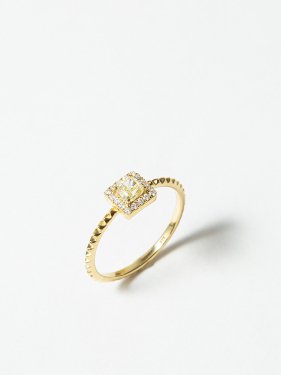 HISPANIA / Classic square diamond ring