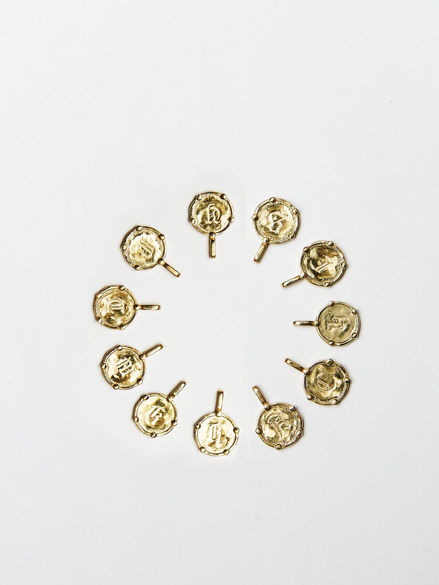 HELIOS / Blackletter coin necklace - GIGI Jewelry